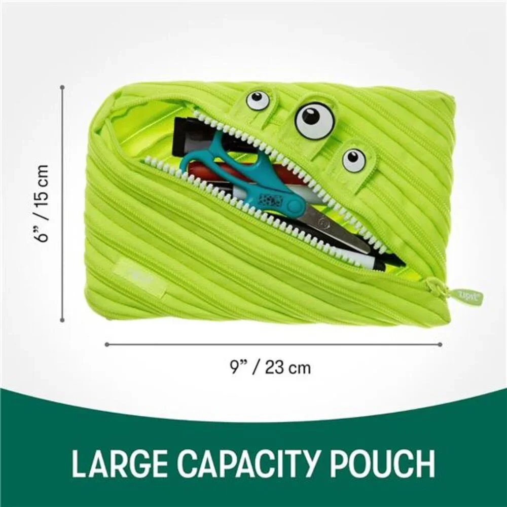 Monster Large Pencil Case for Boys, Cute Zipper Pouch for Kids Girls and